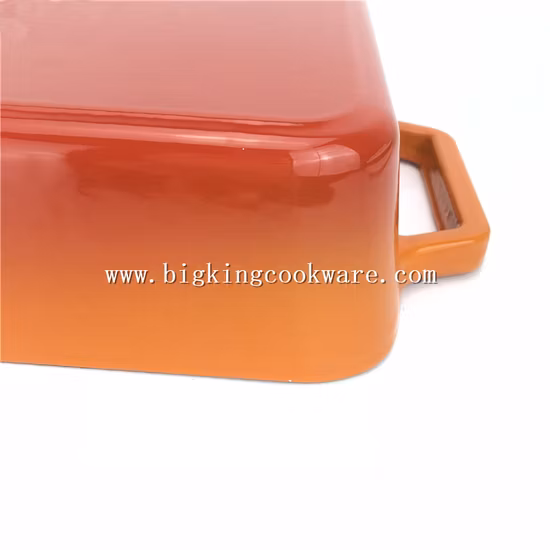 Enamel Cast Iron Rectangular Roaster