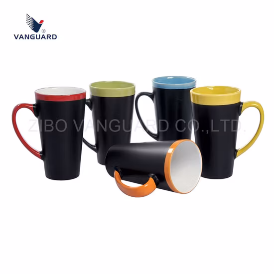Customized Different Handle Enamelware Coffee Mug Colorful Enamel Mugs