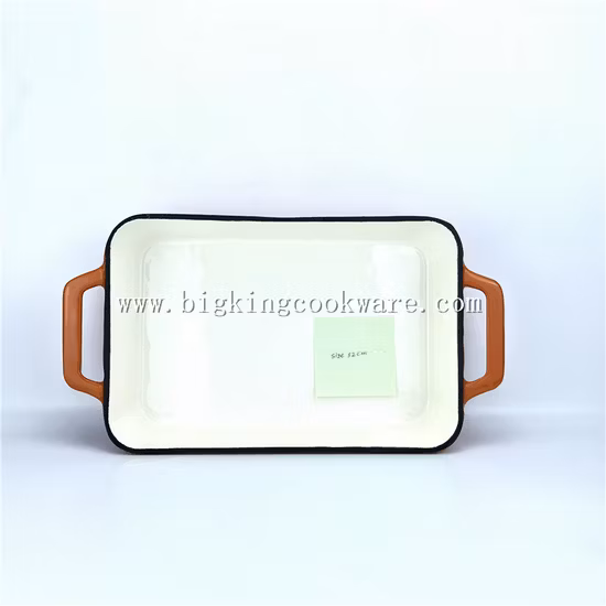 Rechteckiger Bräter aus Gusseisen, 30 cm