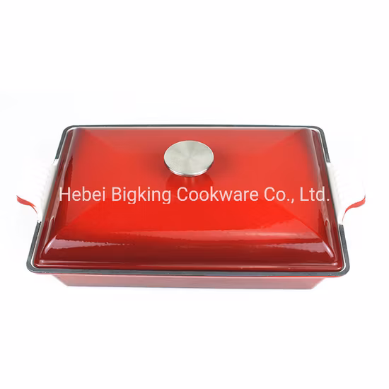 Emaille Gusseisen Kochgeschirr Suppentopf 13 Zoll runde Auflaufform