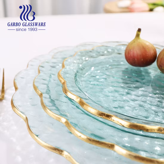 Einfache Salat-Emaille-Steak-Früchte-Emaille-Schale aus Metall in Blau